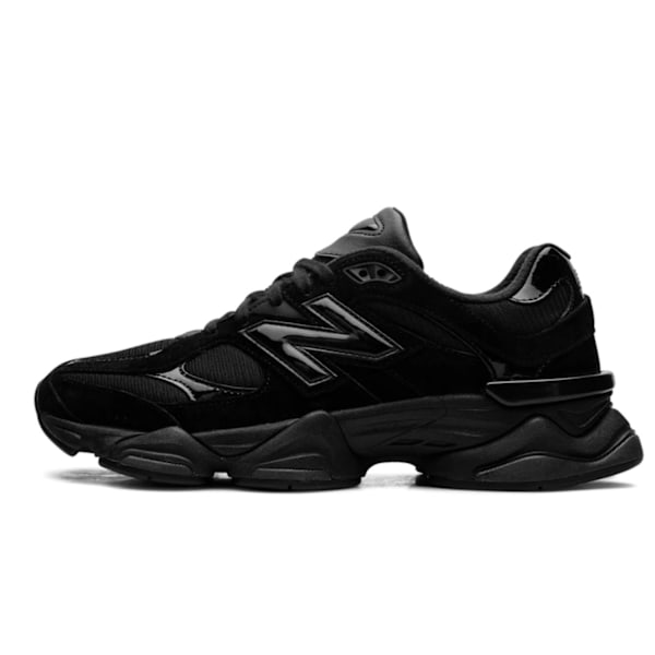 "New Balances 9060 Triple Black Patent U9060ZBO" 39.5