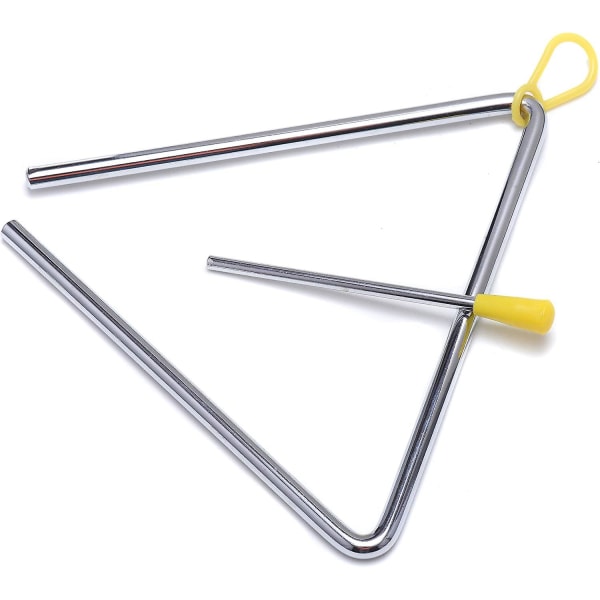 7 tommer musikalsk stål trekant percussion instrument med angriber