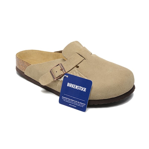 Birkenstocks Boston BS Unisex mockaskor med sluten tå, Beige 44
