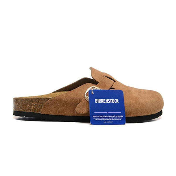 Birkenstocks Boston big buckle maroon Unisex mockaskor med sluten tå 35