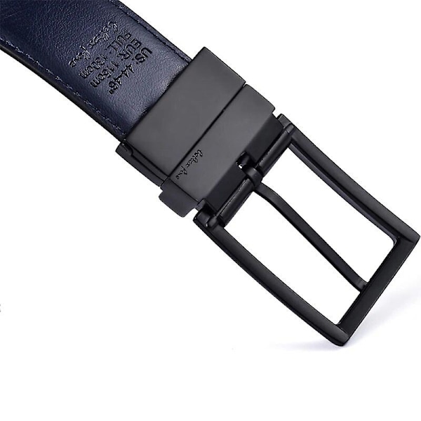 Herre Vendbar Læderbælte - Klassisk & Mode Design To i En Bælter Med Drejeligt Spænde Ceinture Størrelse 75-160cm 0440sl-bk light br 105cm (waist 90cm)