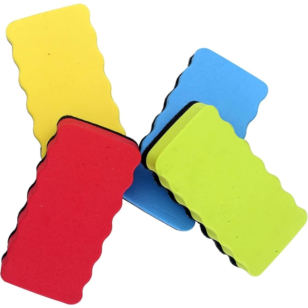 4 Pieces Magnetic Whiteboard Dry Eraser Office Erasers Dry Erasers