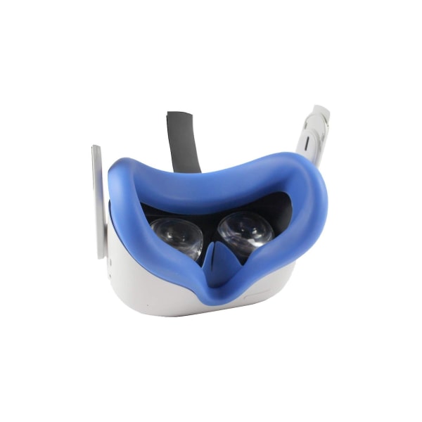 Nytt mykt anti-svette silikon øyedeksel for Oculus Quest 2 Vr briller Unisex lysblokkerende anti-lekkasje ansikt øyedeksel Pad (blå) Blue