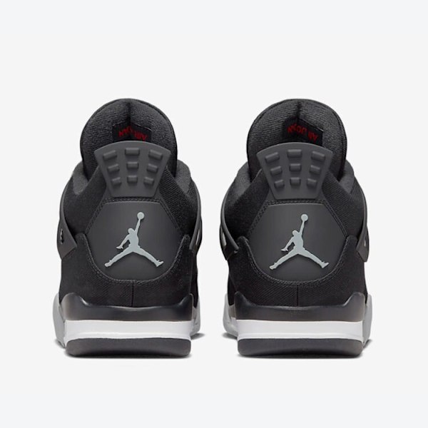 Jordans 4 Retro SE Black Canvas Menn og Kvinner Original AJ4 Sneakers 40