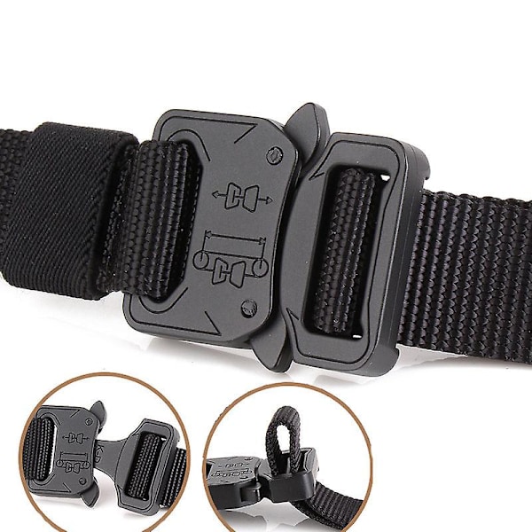 Kamp Säkerhet Knock Off Taktisk Bälte Män Utrustning Heavy Duty Us Army Bälten Metall Spänne Nylon Midjeband 2.5