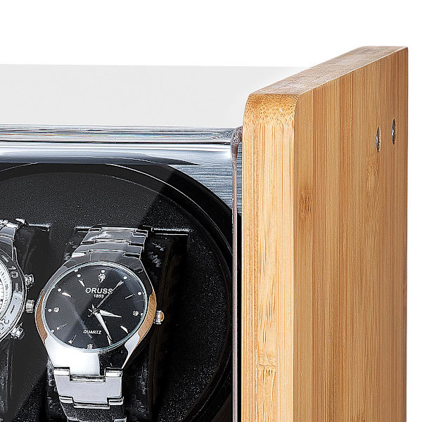 Watch winder för  2-klockor i bambu Träd