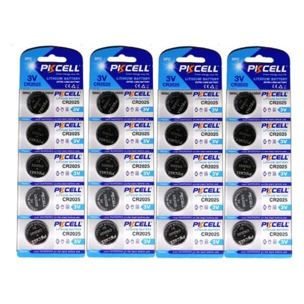 Batteri CR2032 20-pack PKcell (4x5pack) Aluminium