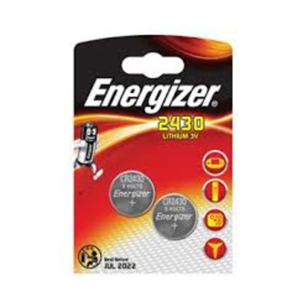 2430-2 Energizer Lithium 3V  2-pack Aluminium