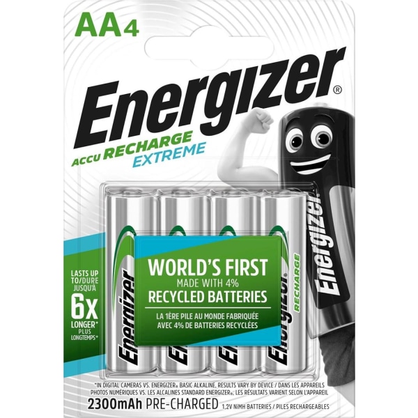 Energizer® Recharge Extreme AA - 4-pack Aluminium