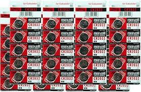 Maxell CR 2032 20-Pack Lithium 2032 3V Aluminium