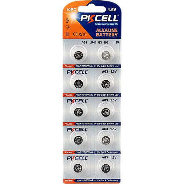 LR41 / AG3 / 392 / 384 20-pack  PKcell Aluminium