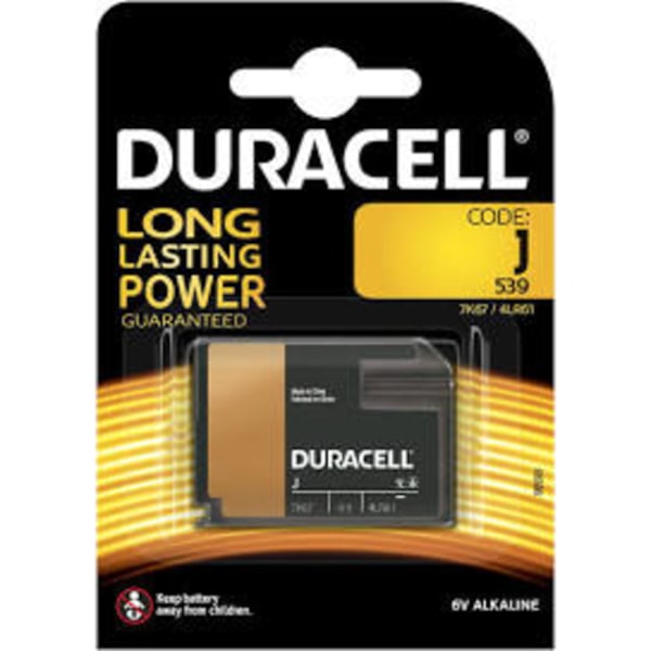 Duracell J 7k67 / 537 / 4LR61 Svart