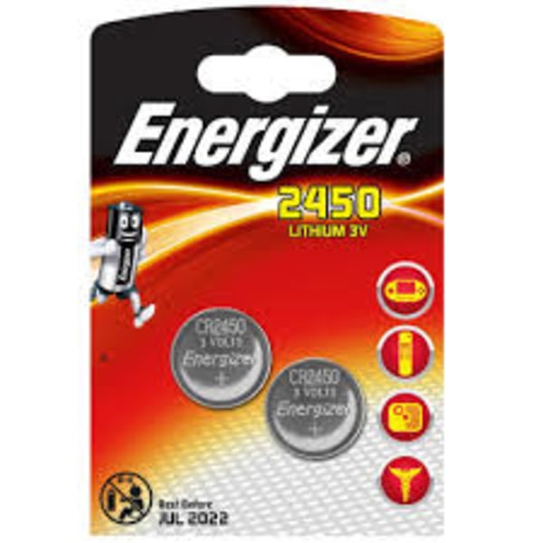 2450-2 Energizer Lithium 3V  2-pack Aluminium