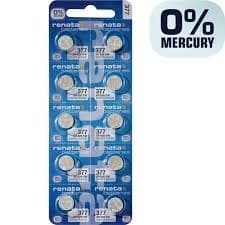 Renata klockbatteri 377/37610-pack SR626SW Blå