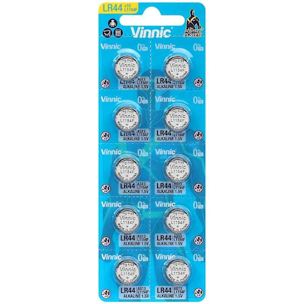 Vinnic L44 10-pack / LR357 / AG13 / A76 Aluminium