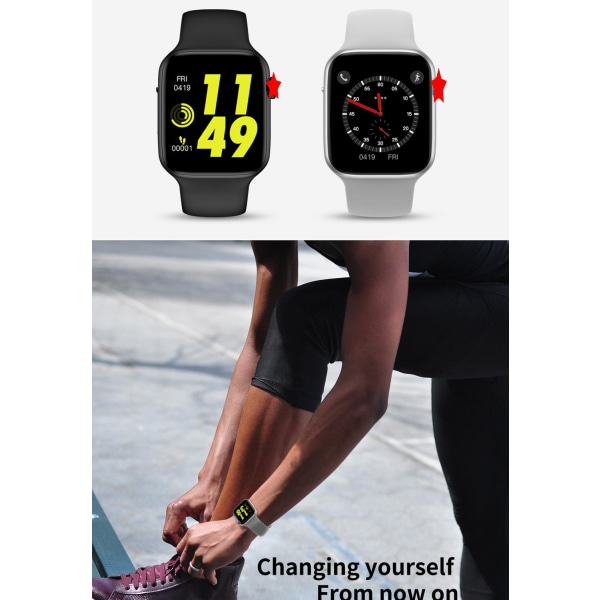 2020 Smart Watch W34 Svart