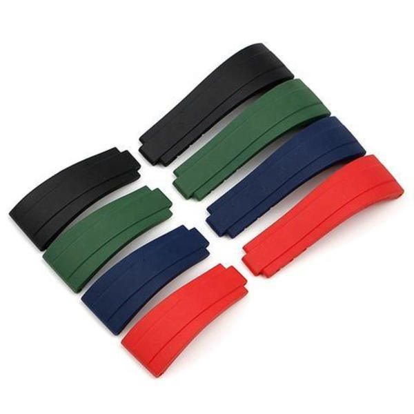 Rubber strap Passar till Rolex Submariner, GMT och Omega seamaster färg Orange Natur