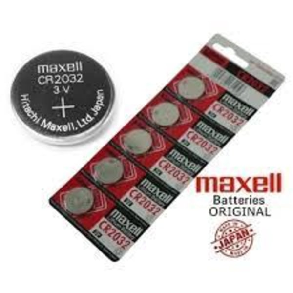 Maxell CR 2032 5-Pack Lithium 2032 3V Aluminium