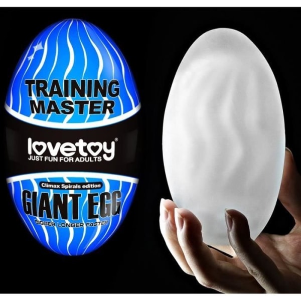 Giant Egg Blue Spiral Masturbator