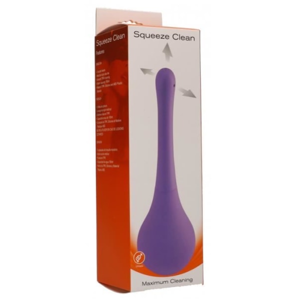 ANAL PEAR Squeeze anal bulb 14 x 2cm Purple Seven Creation