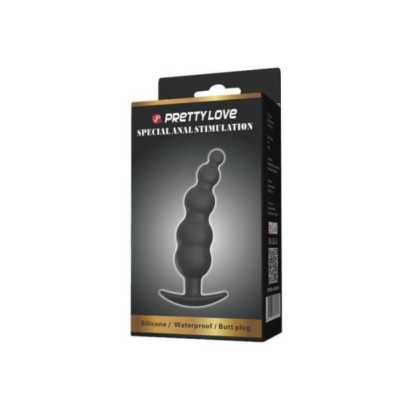 PROSTATSTIMULATOR Prostatastimulator silikonsvart 11 x 2,9 cm Pretty Love Black