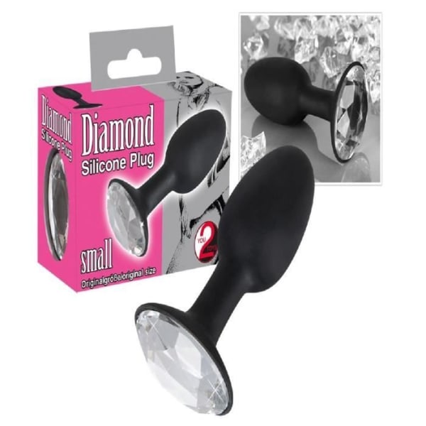 Diamond Silikon Butt Plug - Liten