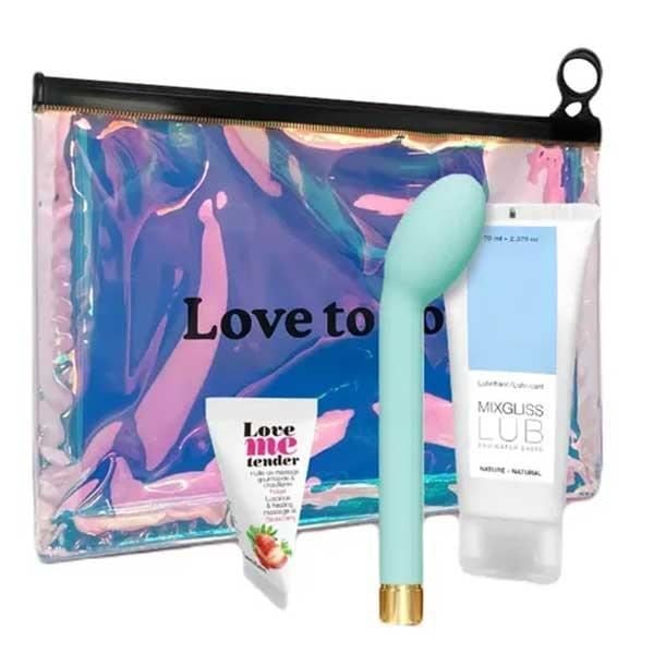 LOVE TO LOVE OMG ENJOY MINT pleasure kit - Vibrator, massageolja och glidmedel