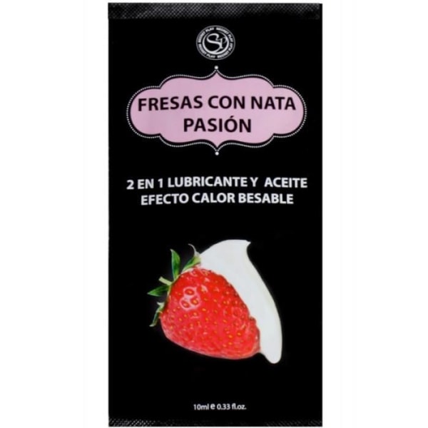 Smörjolja och massage strawberry monodose 10ml Strawberry TU