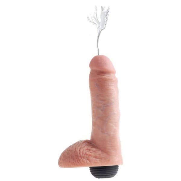 Realistisk sprutande dildo King Cock 22 cm
