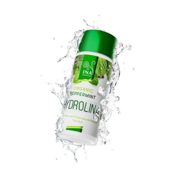 INA Pepparmyntsvatten - Hydrolina BIO för att strama upp och matta huden - 150 ml