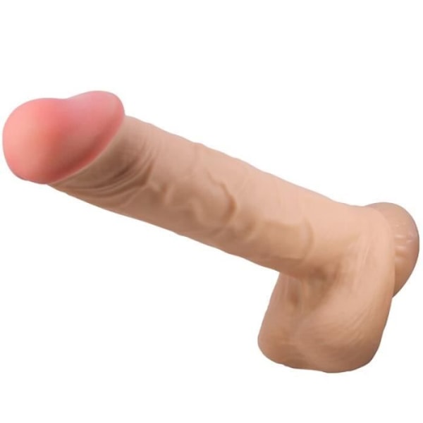 PRETTY LOVE - SLIDING SKIN SERIES REALISTISK DILDO MED SUGKÅP GLIDHUD KÖTT 26 CM -