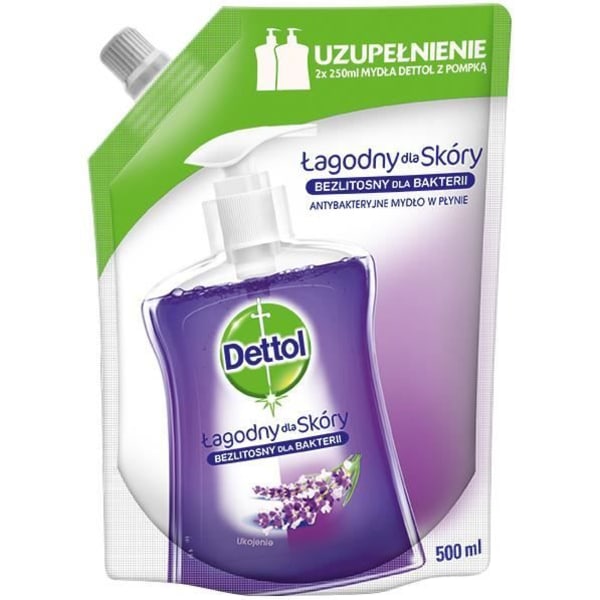 Dettol 3028717, Skin, Dispenser refill tvål, Anti-bakteriell, Lugnande, 500 ml, 1 st(ar)