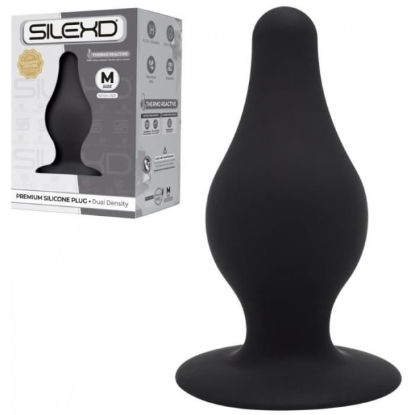 Double Density Silexd Anal Plug 2 - M - unisex / vuxen Svart