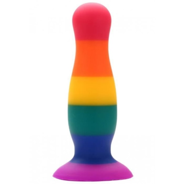 Pride Färgglad Butt Plug Med Sugkopp - L - unisex/vuxen Flerfärgad