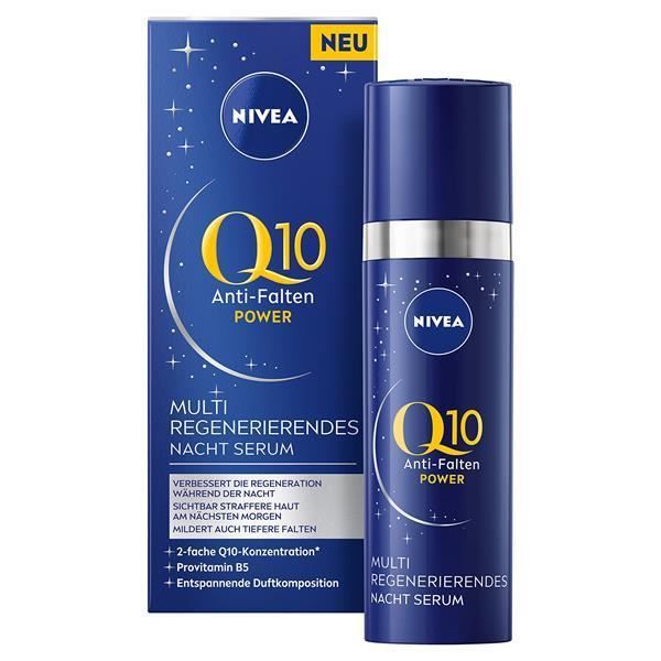 NIVEA Q10 Multi Regenerating Night Serum, 30 ml ansiktsfuktighetskräm