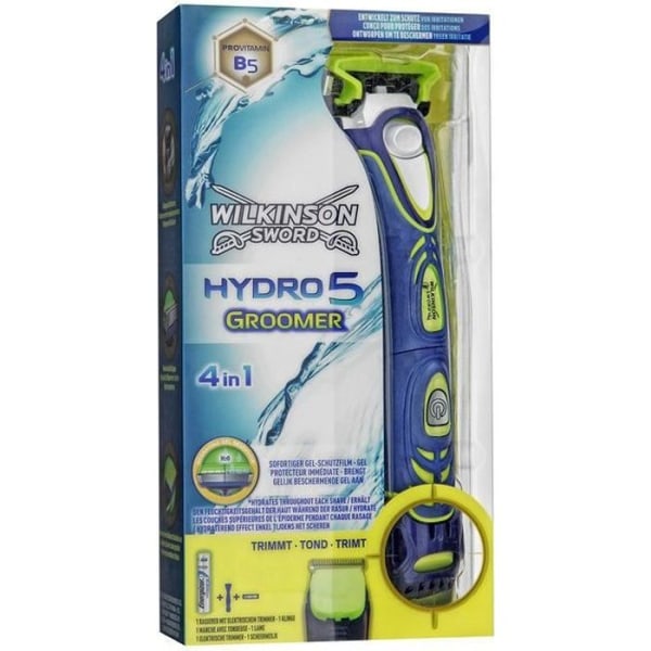 Wilkinson Sword Hydro 5 Groomer, blå, grön, 1 st.