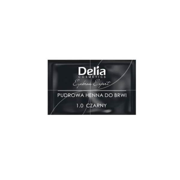 Delia cosmetics - Henna för ögonbrynspulver - 1.0 Svart - 4g