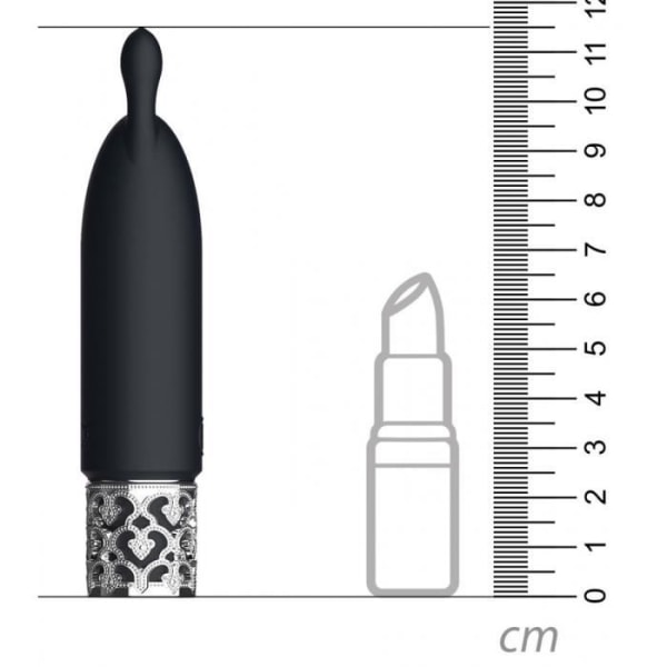 Twinkle Black Rechargeable Clitoral Vibrator - unisex / vuxen