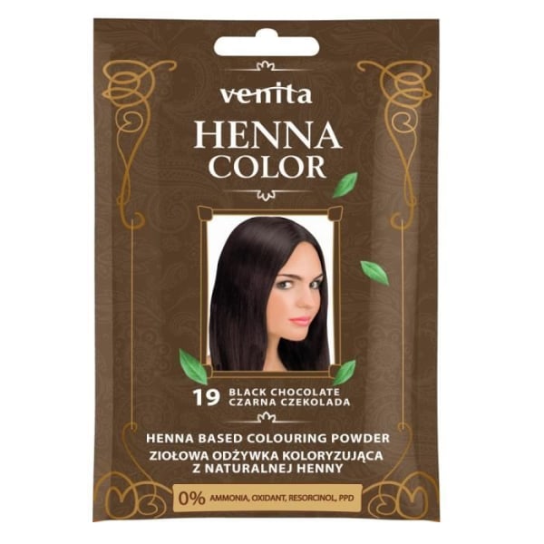 Henna Color ziołowa odżywka koloryzująca av naturalnej henny 19 Czarna Czekolada