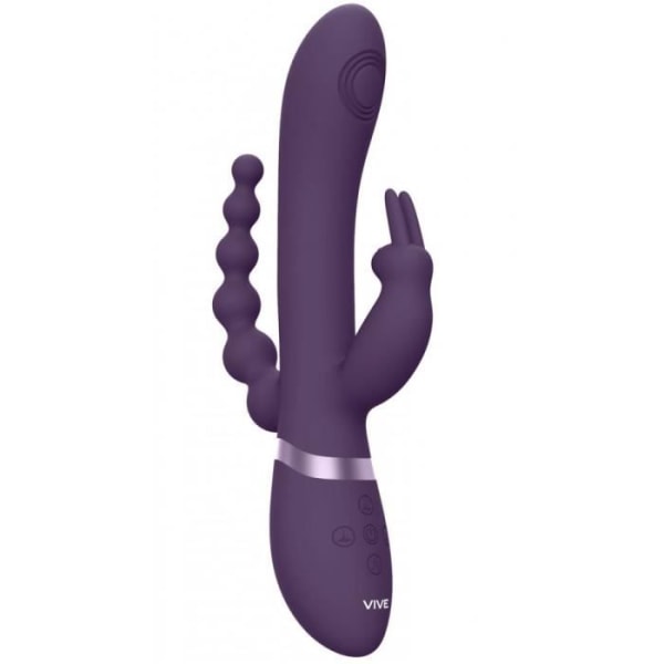 Rini Purple Trippelfunktion USB-vibrator - unisex/vuxen