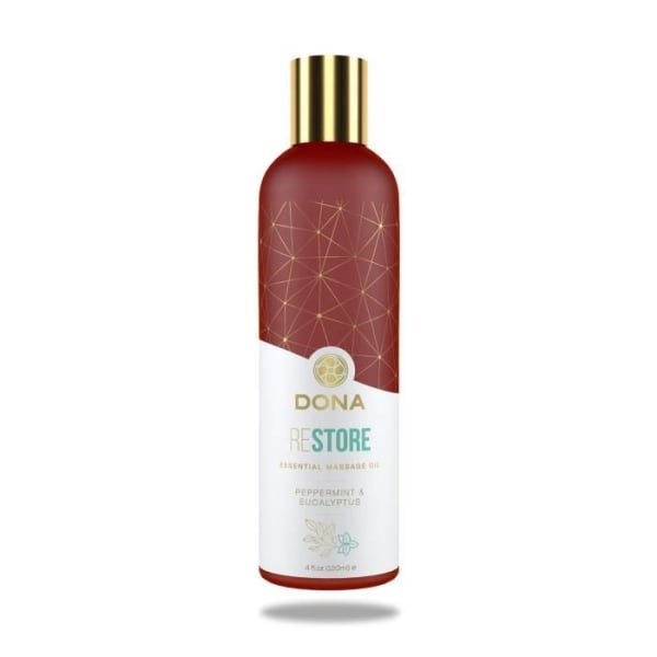 Restore Peppermint Massage Oil 100% Natural Dona