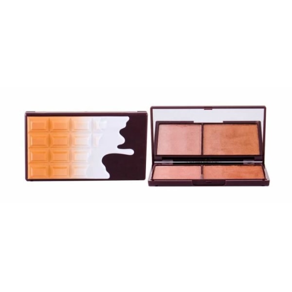 Makeup Revolution London 11g I Heart Chocolate Duo Palette, Brons &amp; Shimmer, Bronzer