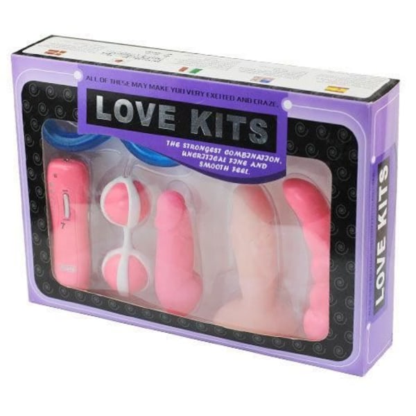 Kit 7 Sexleksaker Vibro-Dildo-Balls Kärlekssatser