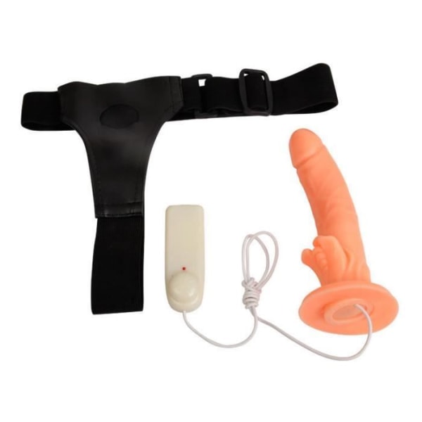 Passionate Flesh Vibrating Strap-on Dildo 18 cm