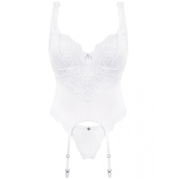 Amor White Basque and Thong - S-M - Dam