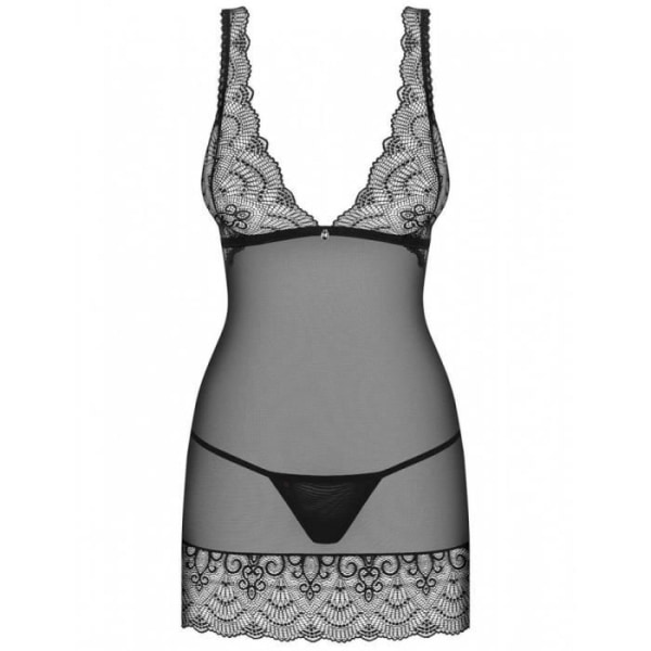 Firella Nightie och Thong - S-M - Dam Svart S / M