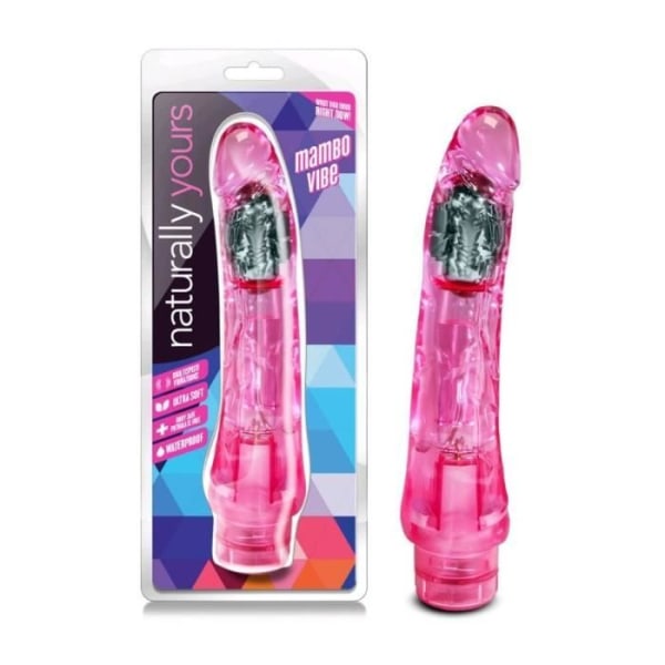 Sexleksaker / Dildo - Rabit - Vibrator / Dildo - Rabit - Vibrator - Naturally Yours Mambo Pink Vibrator - 23 cm