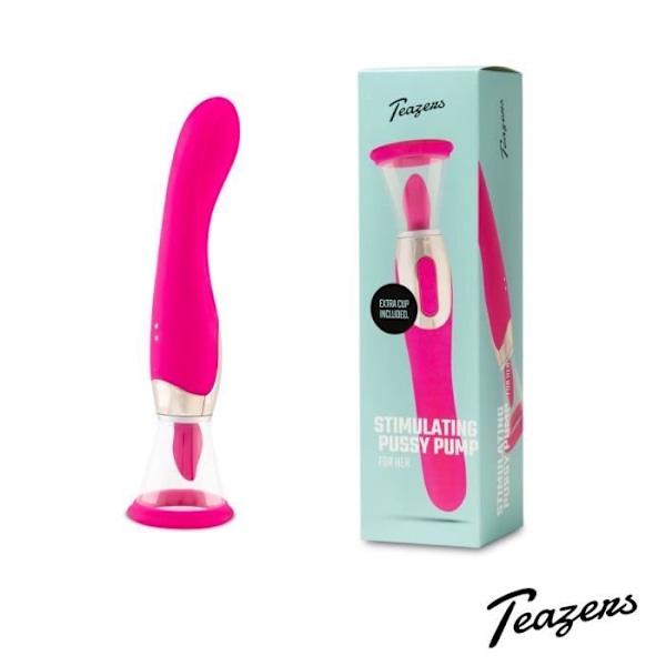 Teazers Pleasure Pump med G-Spot Vibrator - Rosa Rosa