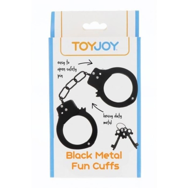 Svarta metallhandbojor - Toy Joy