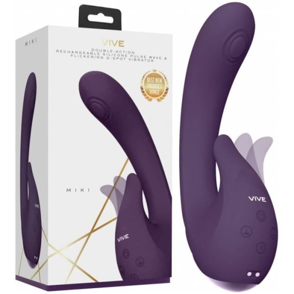 Miki Violet Double Action USB Vibrator - unisex / vuxen